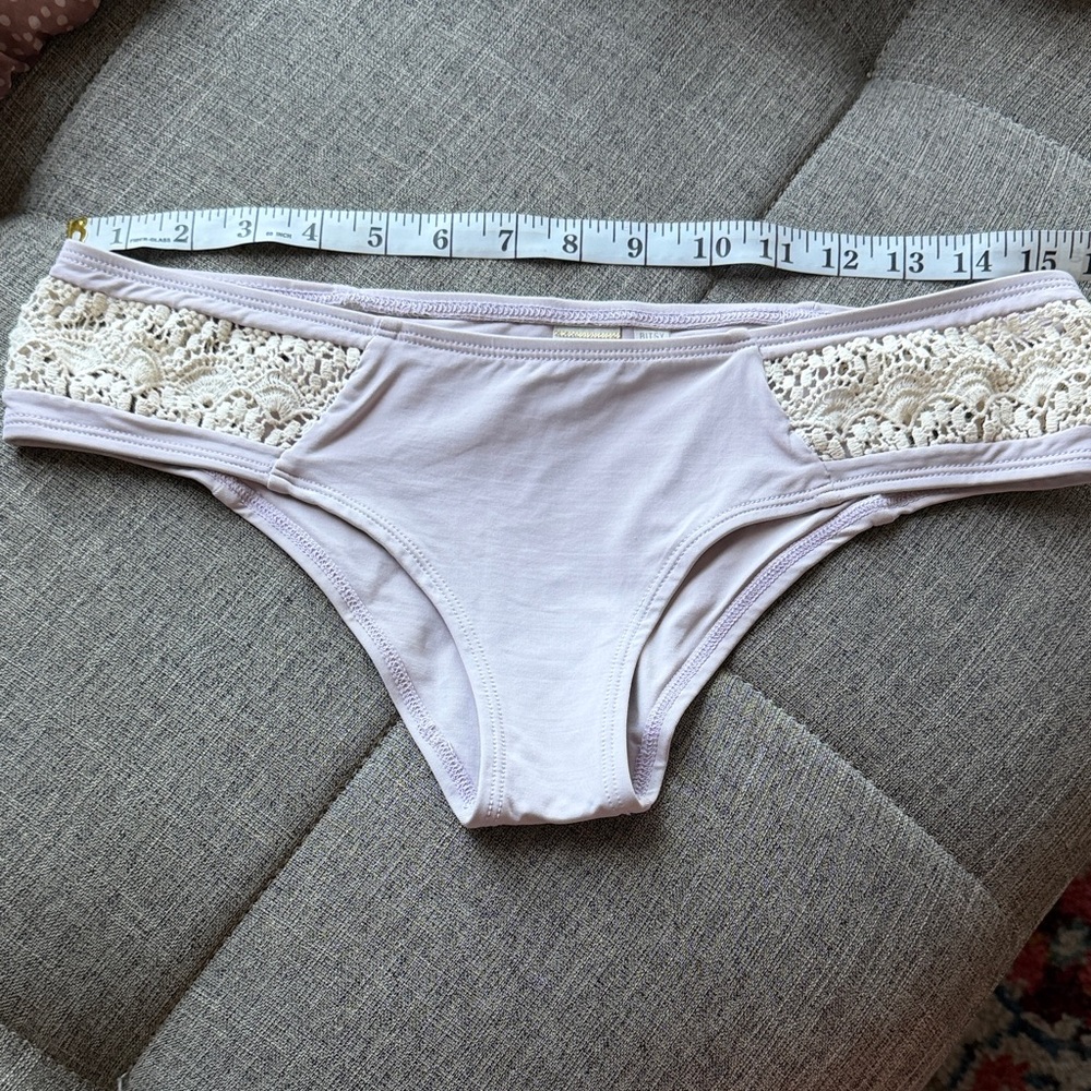 L*Space Women's Lace Accent Swim Bottoms
